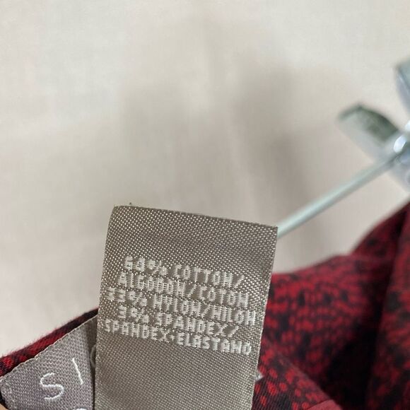 Sigrid Olsen Red Black Printed Dress Pants 6 - Picture 9 of 10
